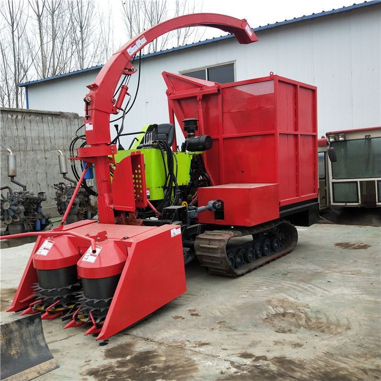 履带式青储机_玉米秸秆收获机厂家_行走式打捆机价格_鸿磊机械图2
