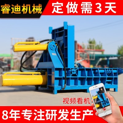 废铝彩钢瓦金属压块机全自动铁销压块机125吨金属液压压块机价格