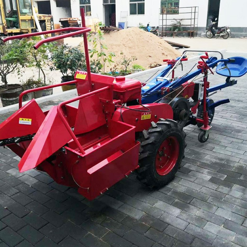 单垄收棒子机 秸秆粉碎 山区用小型手扶式单行收玉米机掰玉米机图3