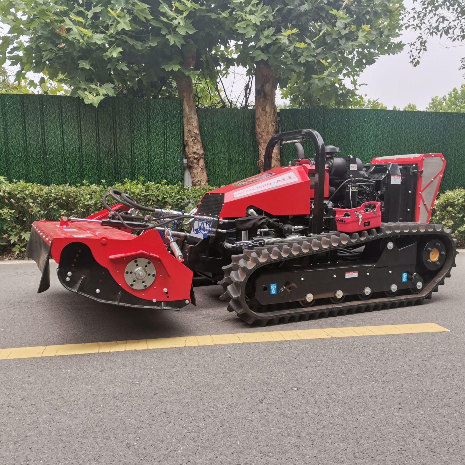 全地形遥控砍荒机高速公路履带护坡垦荒机 遥控60度拓荒设备图3