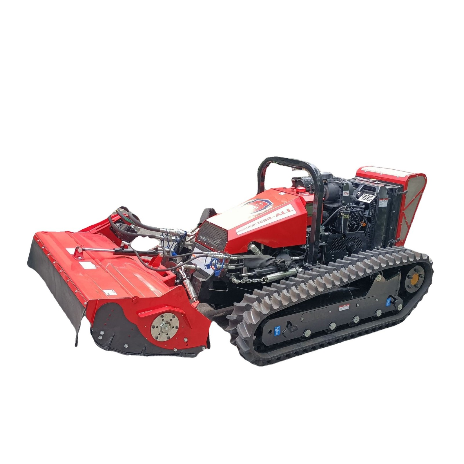 堤坝大马力遥控割灌机 全地形护坡割草机多缸履带割草机图5