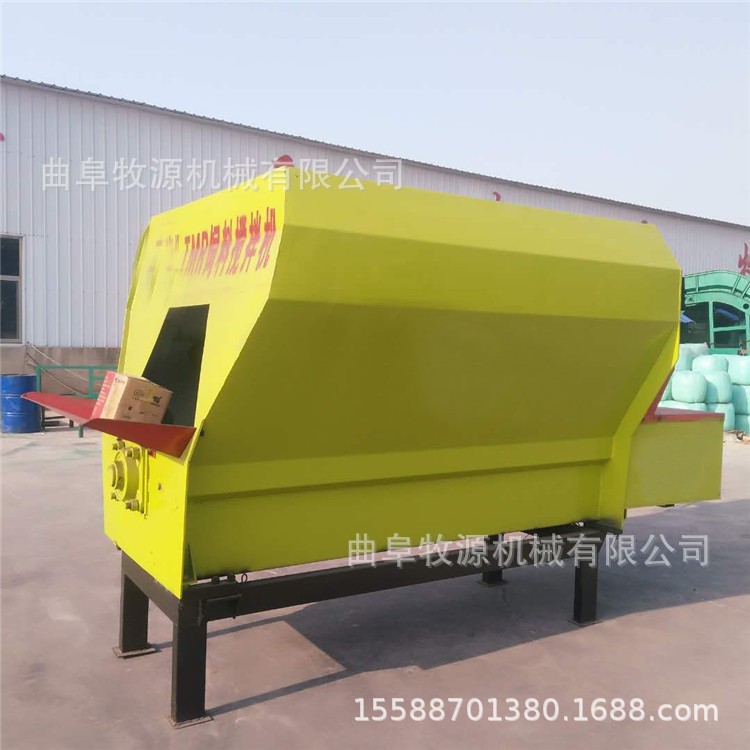 全混合日粮饲料搅拌机厂家 甘肃固定式草粉饲料搅拌机价格图2