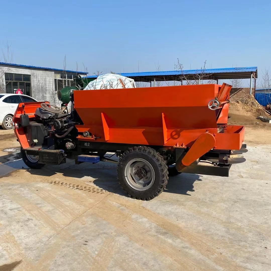 内蒙农牧场牛羊粪抛粪机 农家颗粒肥撒肥机 农田大棚撒粪车图3