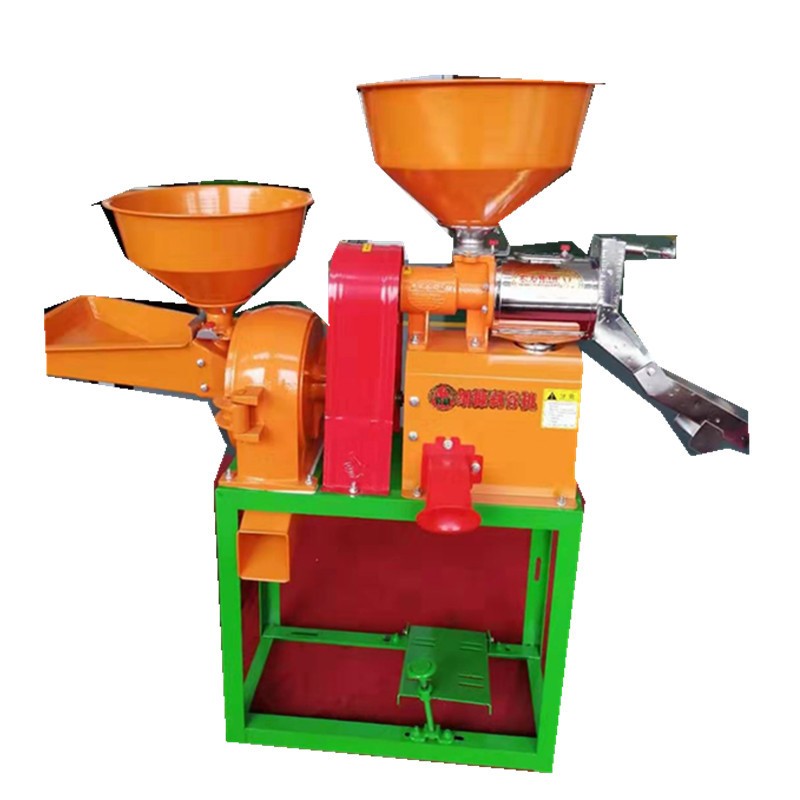 小型家用组合碾米机40打米机21粉碎机精米机大米水稻谷去皮脱壳机