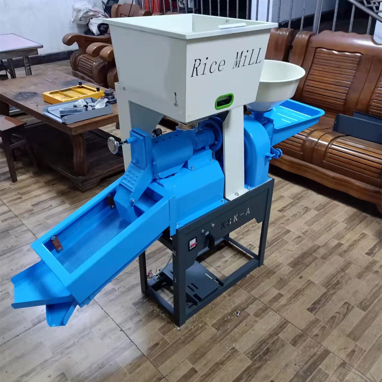 新家用碾米机打米机稻谷剥壳自动小型去石异物除杂打浆碎米分离机图4