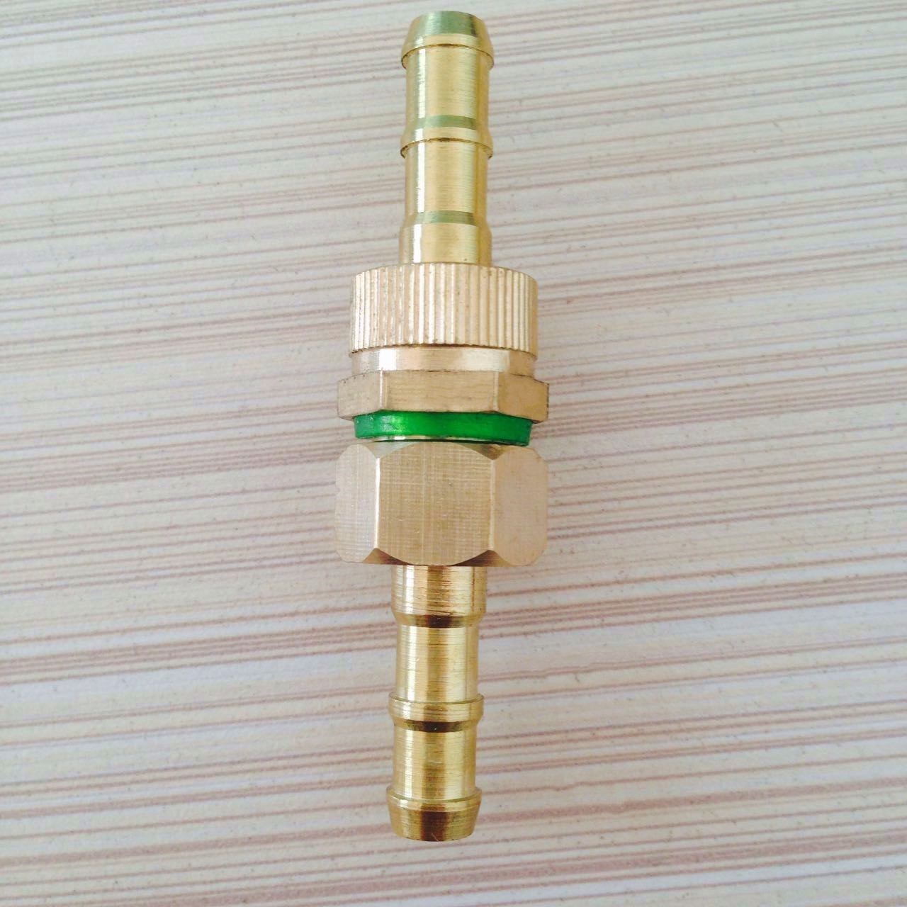 农用园林打药泵铜接头 加垫活动转接纯铜黄管接头 打药泵配件开关图3