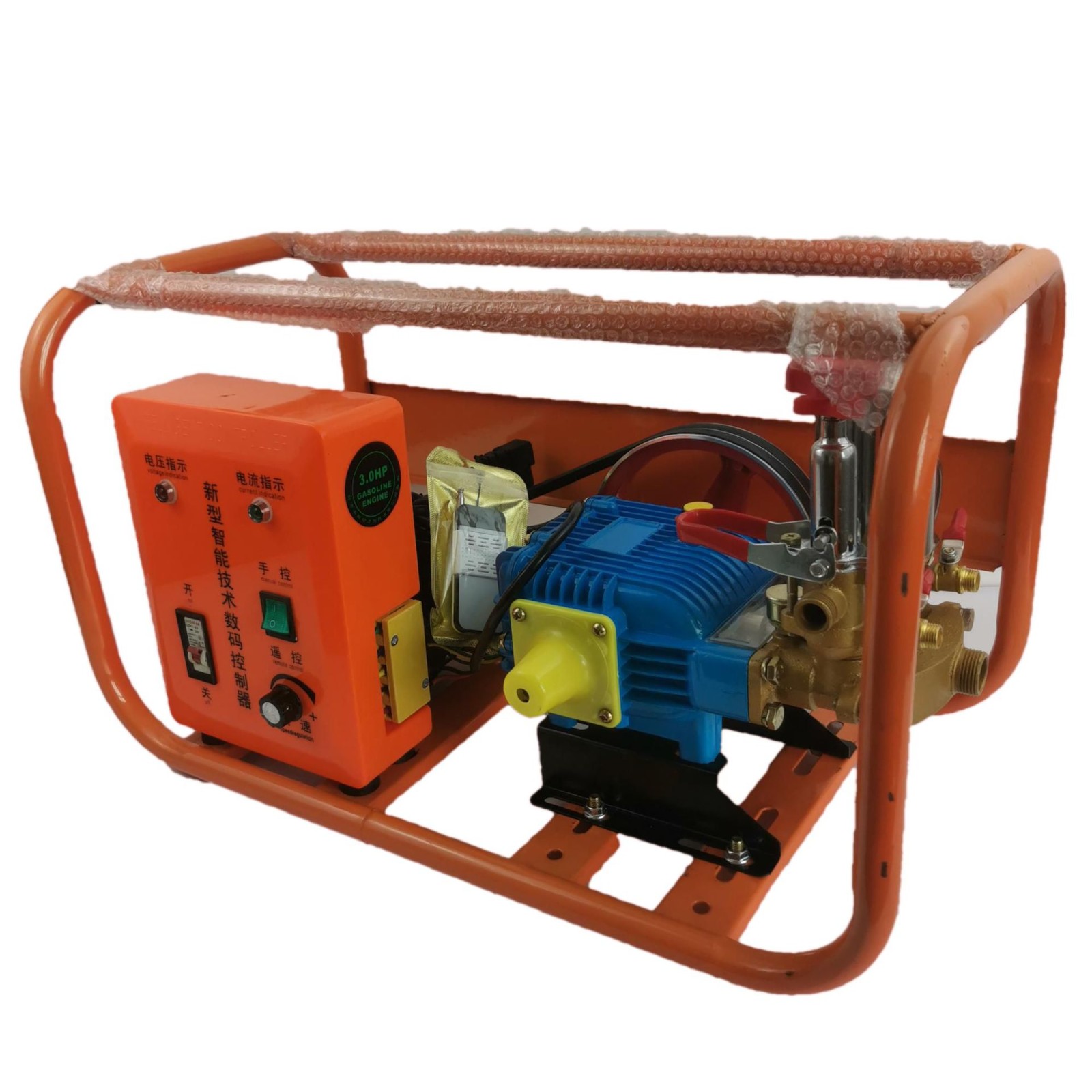 48V/60V农用三缸柱塞泵园林高压电动三轮车专用打药泵遥控喷雾机图5