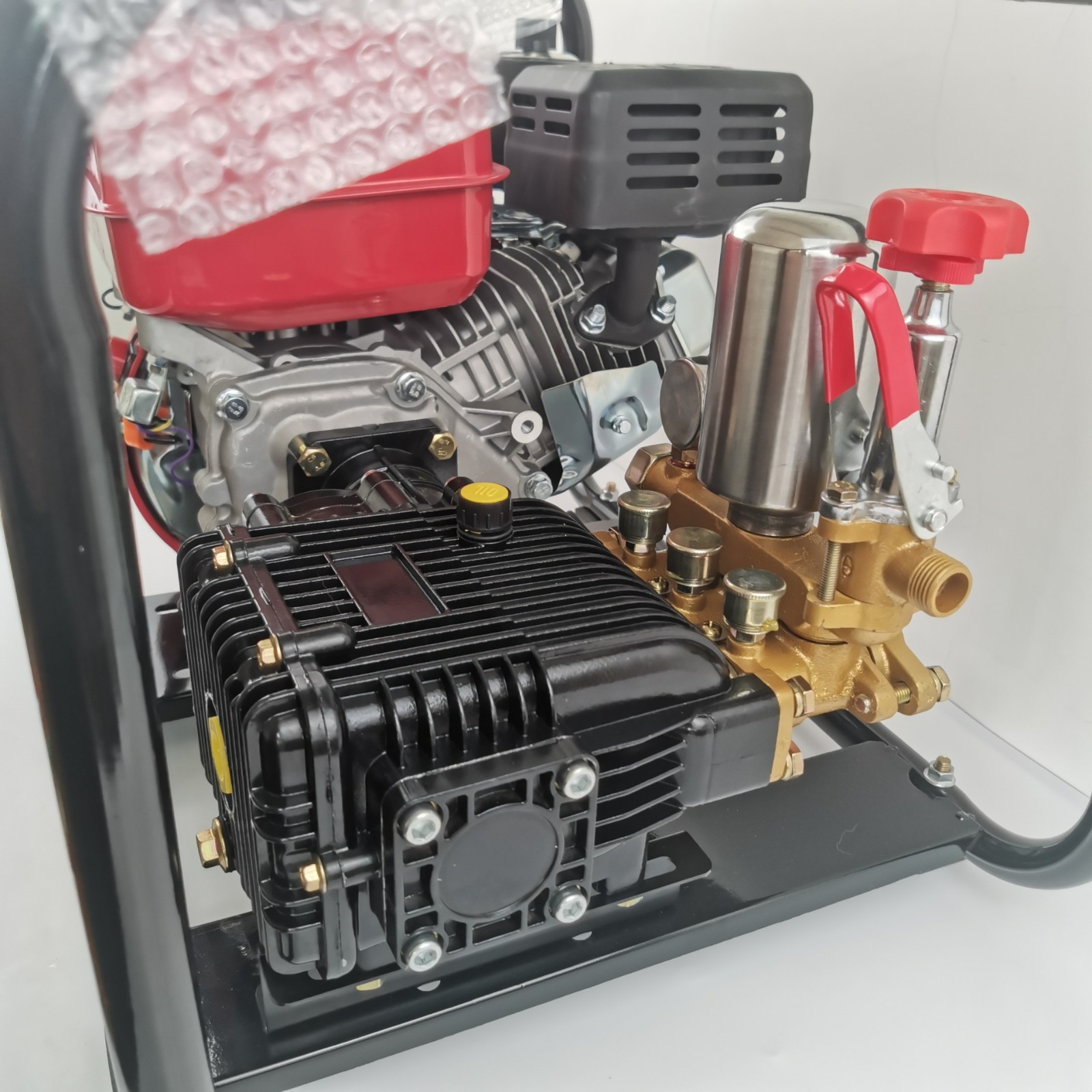 农用直联柱塞泵园林果树打药机杀虫施肥直连电启动汽油喷雾器图2