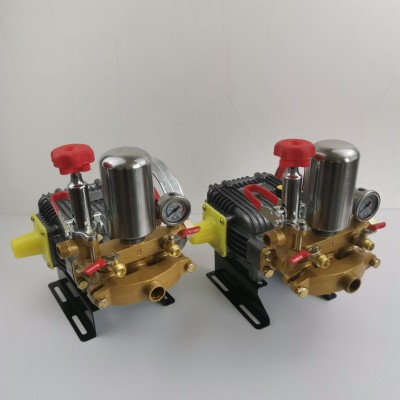 22/26三缸柱塞农用泵动力喷雾器高压免黄油陶瓷打药机条纹打药泵