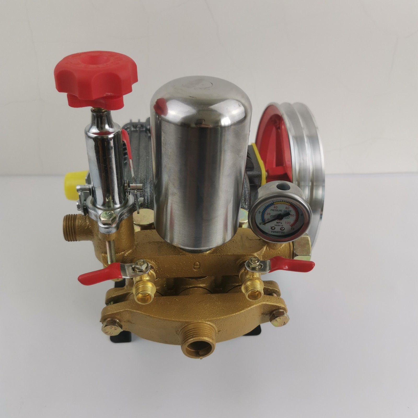 22/26三缸柱塞农用泵动力喷雾器高压免黄油陶瓷打药机条纹打药泵图4