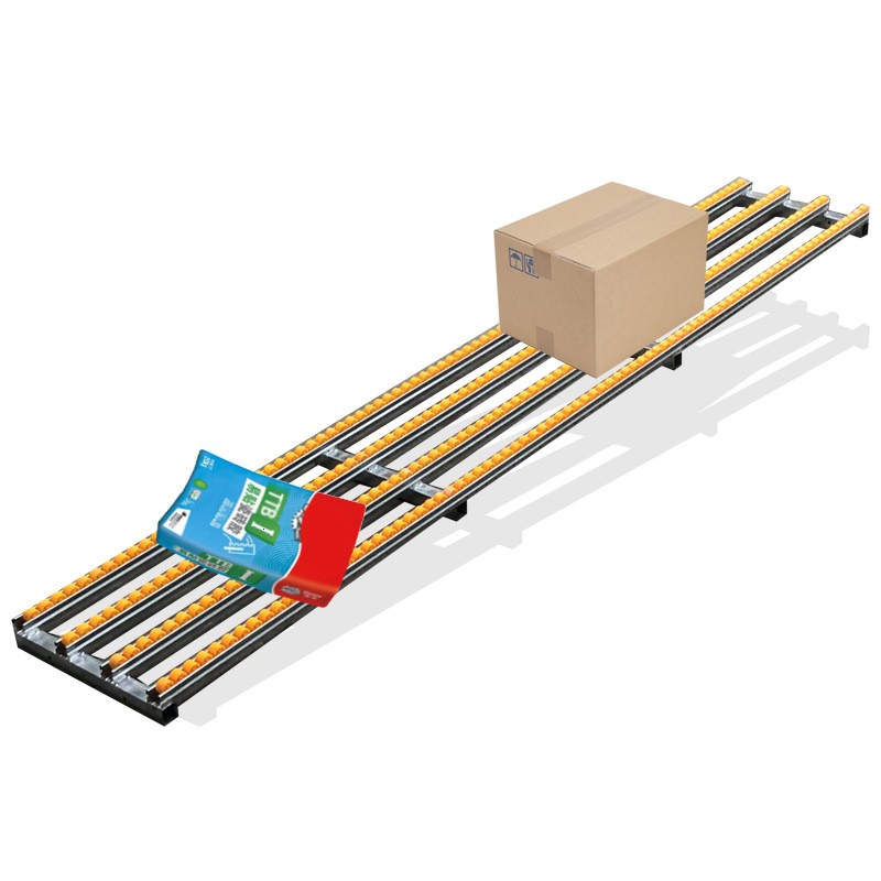 无动力输送滑道装车卸货神器流利条滚轮滑梯纸箱传送下货传输滑轨图4