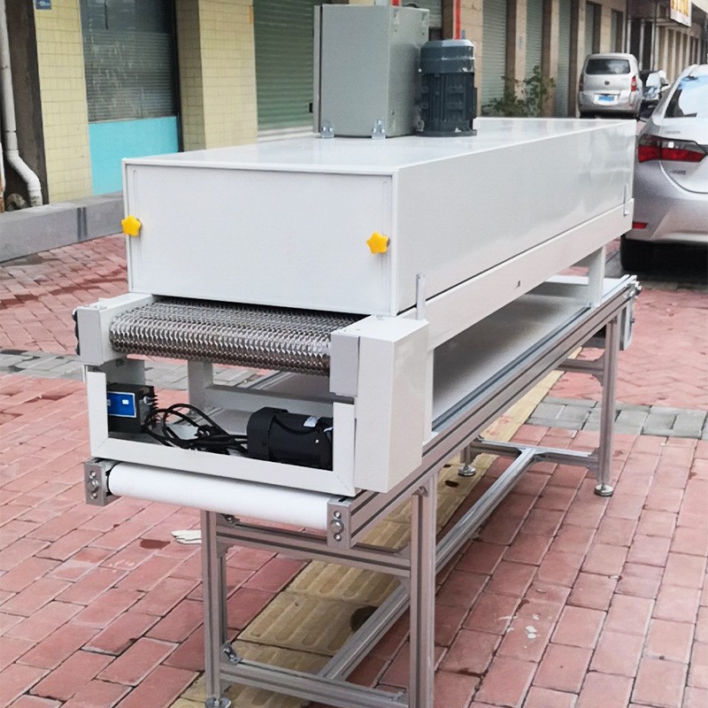 自动高温隧道炉固化线 喷油喷粉隧道炉烘干机 皮带式高温烘干线图2