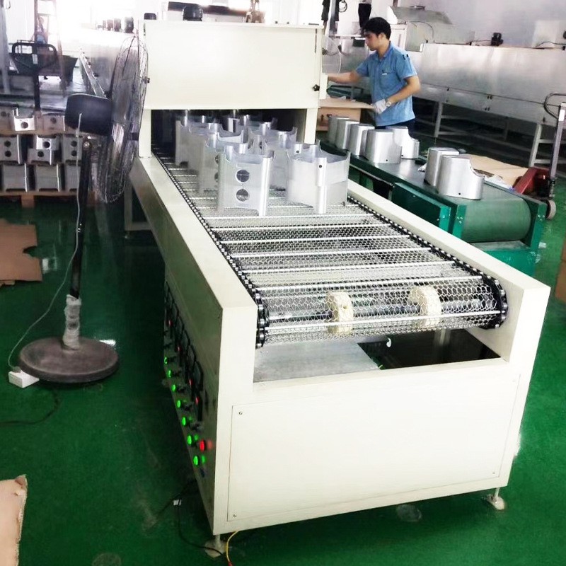 自动高温隧道炉固化线 喷油喷粉隧道炉烘干机 皮带式高温烘干线图3