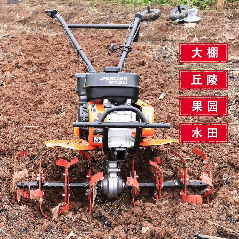 航天巴山微耕机 汽油7.5马力多功能农耕地机 小型开沟除草旋耕机图2