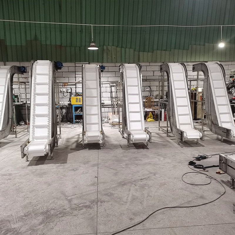 爬坡皮带输送机 颗粒物料输送线卸货上料提升机皮带线食品 传送机图3