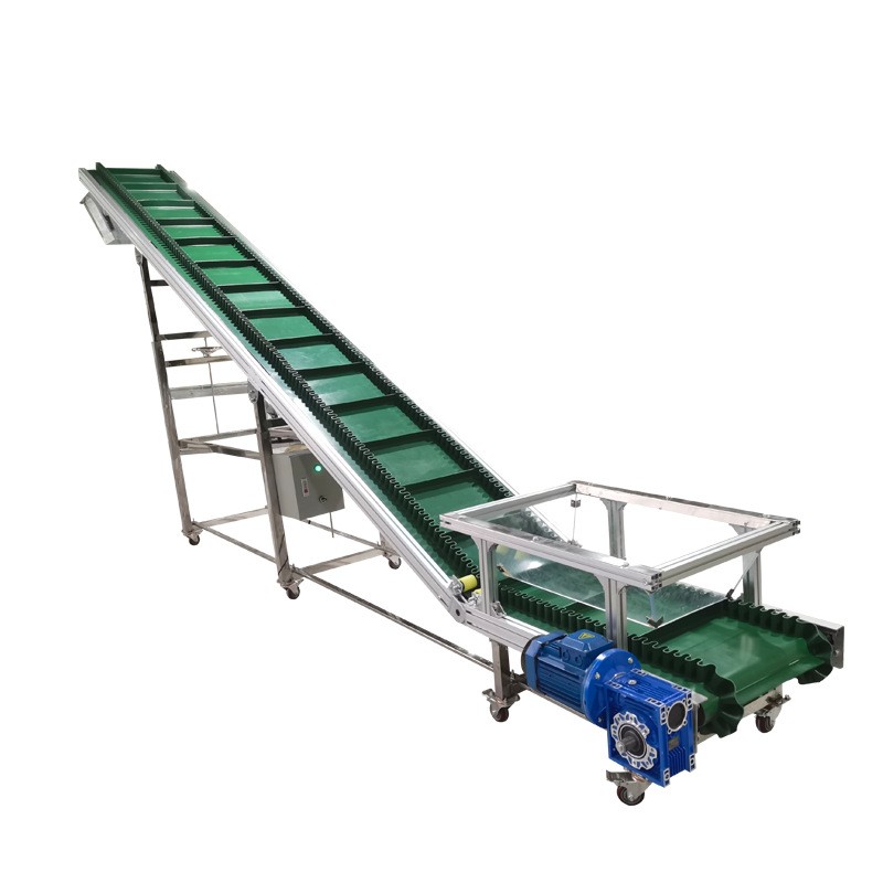 爬坡输送线颗粒上料机不锈钢流水线料斗提升机不锈钢食品输 送机图5