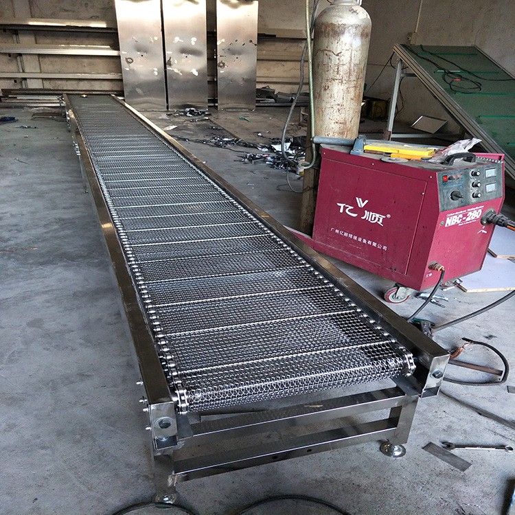 厂家批发五金网带线 食品输送线 不锈钢链板提升机定制网带输送机图3