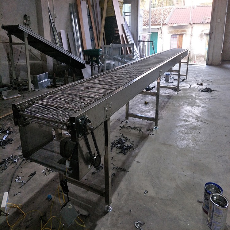 厂家批发五金网带线 食品输送线 不锈钢链板提升机定制网带输送机图4