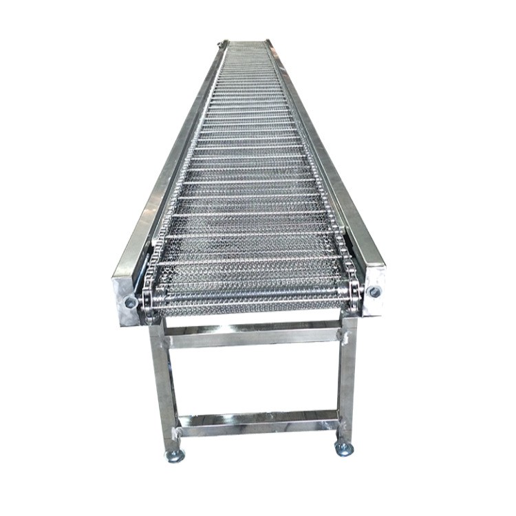 厂家批发五金网带线 食品输送线 不锈钢链板提升机定制网带输送机图5