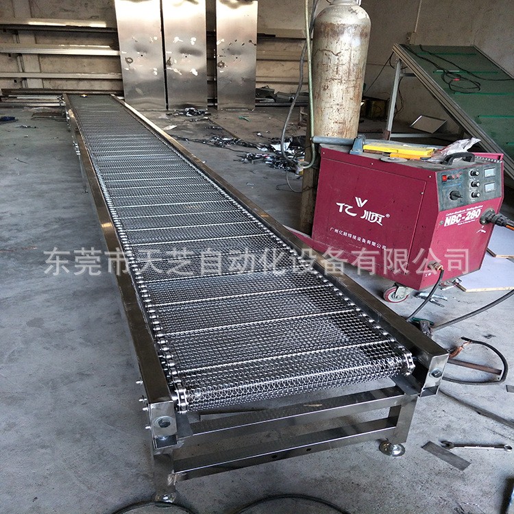 厂家供应优质网链输送机 网带输送机 不锈钢链板提升机食品传送机图2