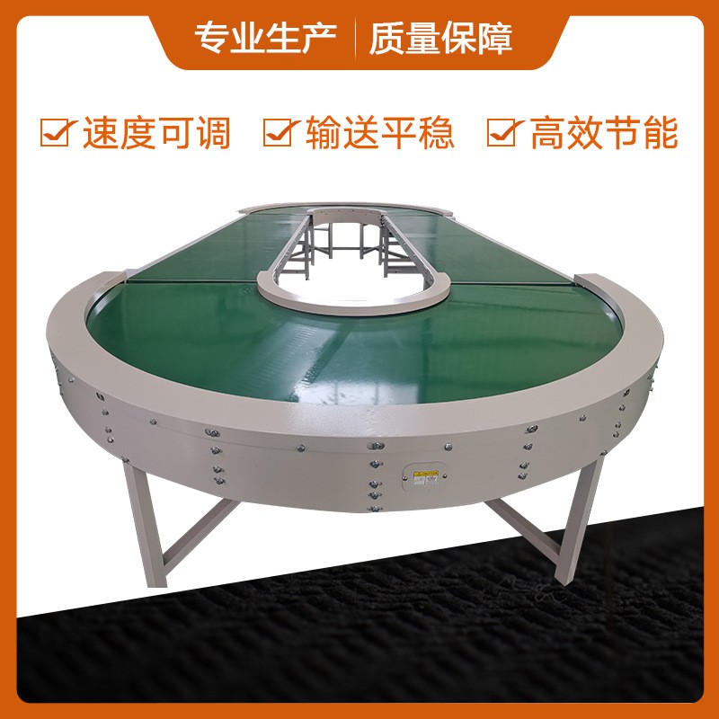 循环转弯机批发流水线皮带线输送机 pvc传送带快递分拣运输机图2