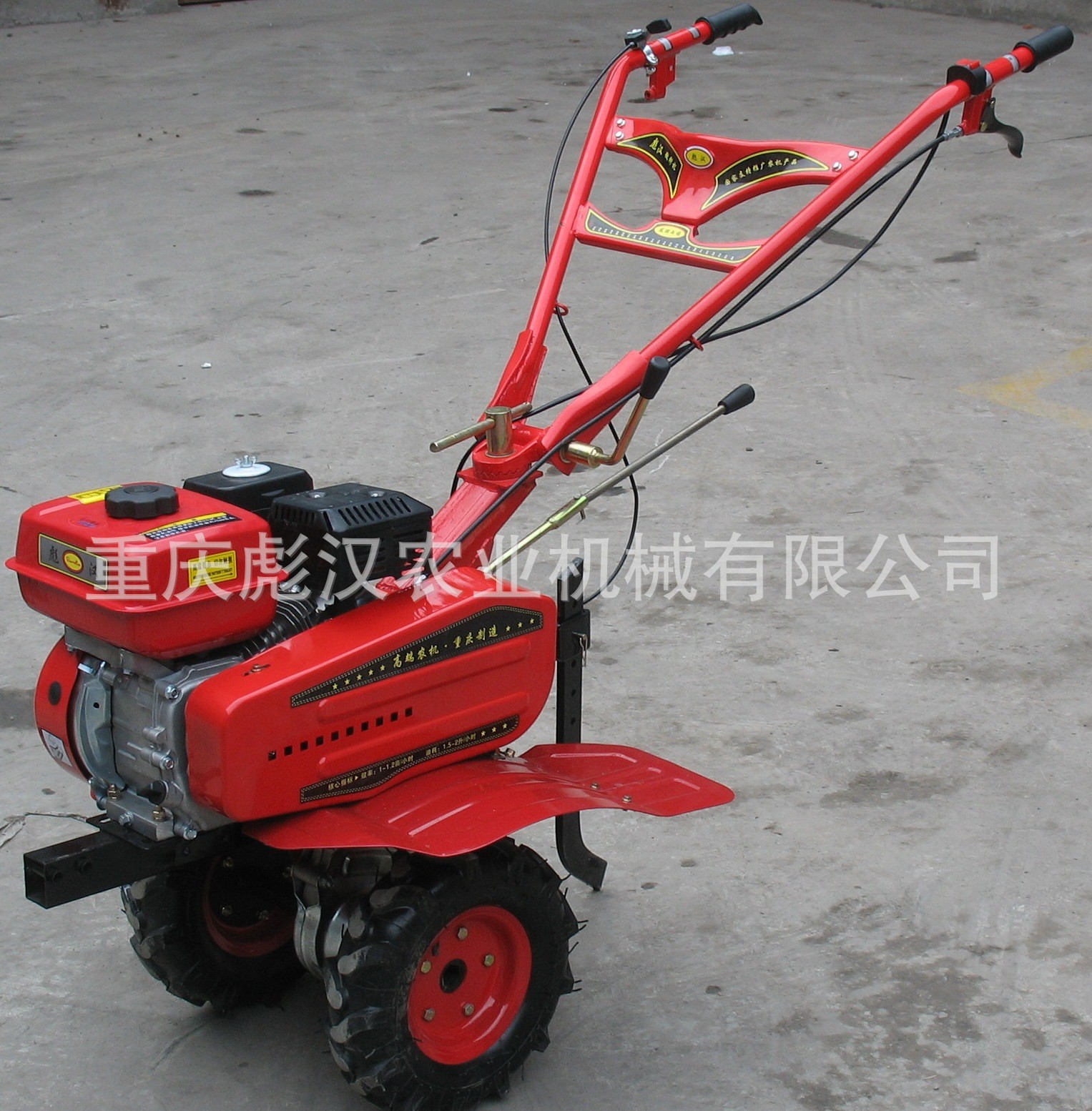 山区耕地用的微耕机-彪汉牌500型外置离合微耕机，皮带传动微耕机