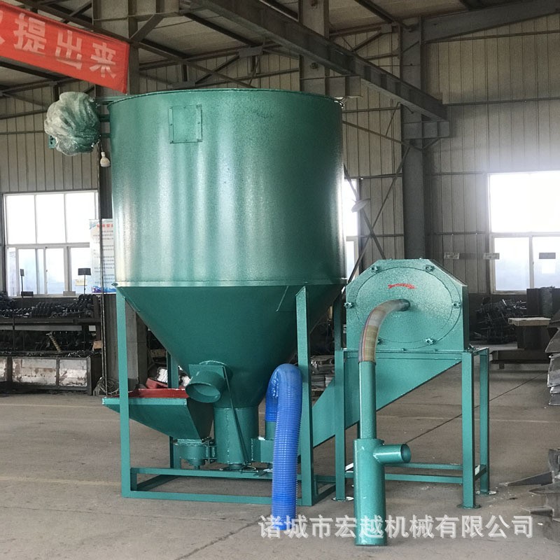 加厚饲料搅拌机 养殖场立式混合机 搅拌机饲料粉碎搅拌一体机设备图3