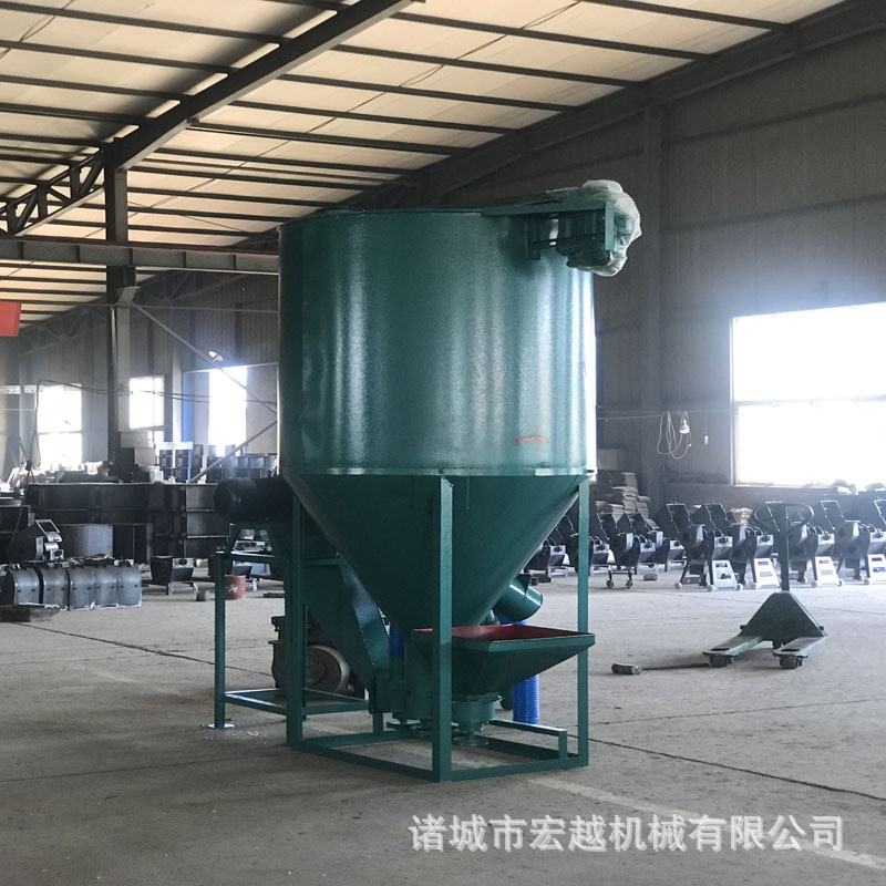 加厚饲料搅拌机 养殖场立式混合机 搅拌机饲料粉碎搅拌一体机设备图2
