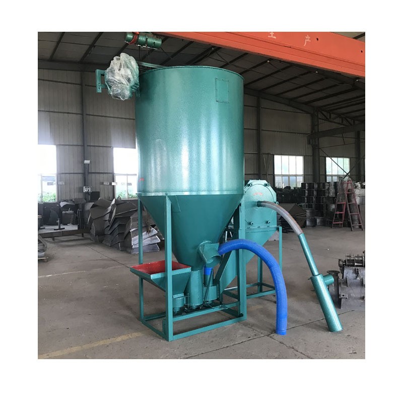 加厚饲料搅拌机 养殖场立式混合机 搅拌机饲料粉碎搅拌一体机设备图5