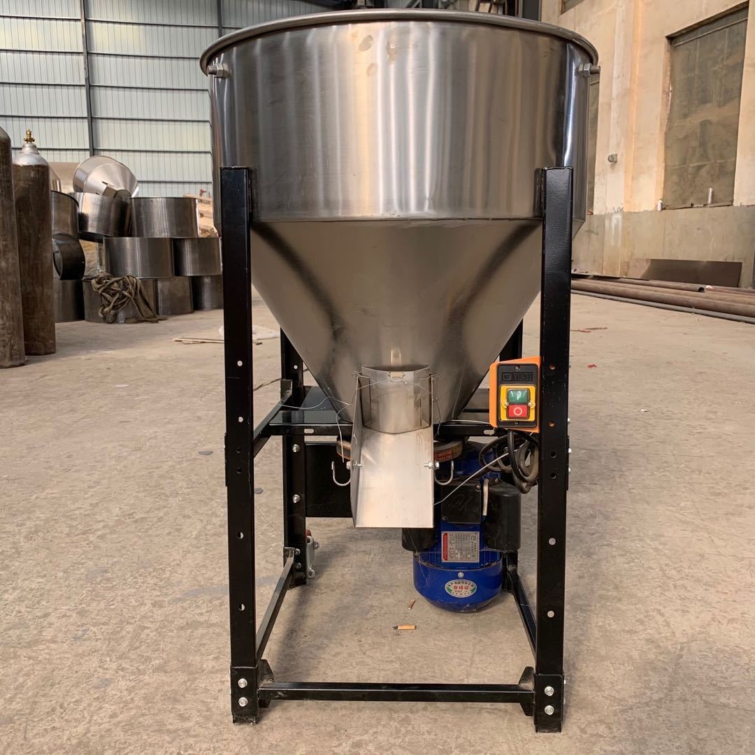 不锈钢鱼虾饲料搅拌机平口化工颗粒粉末混合机多功能移动拌料机图3