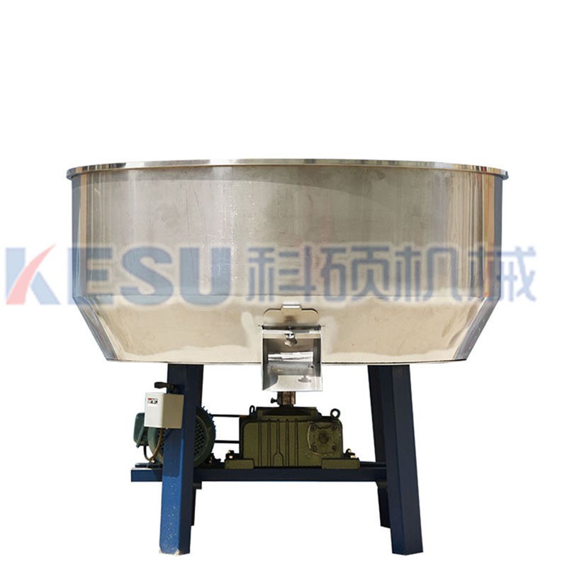 不锈钢平底搅拌机工厂物料饲料颗粒混合混料机香料食品加工拌料机图5