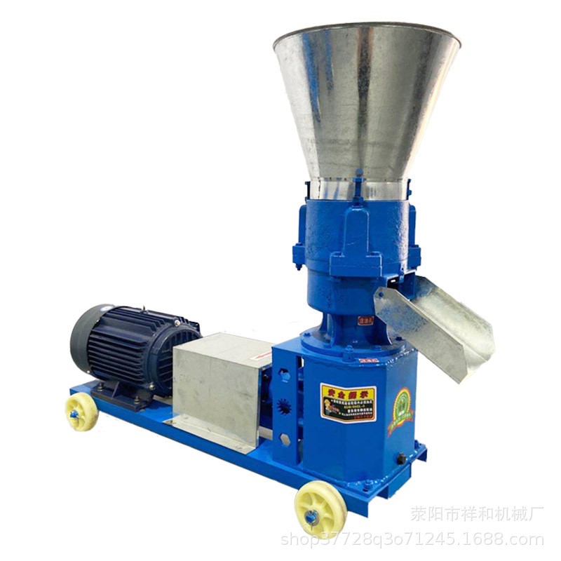 厂家直销颗粒机牛羊饲料颗粒机小型家用颗粒机造粒机秸秆制粒机图5