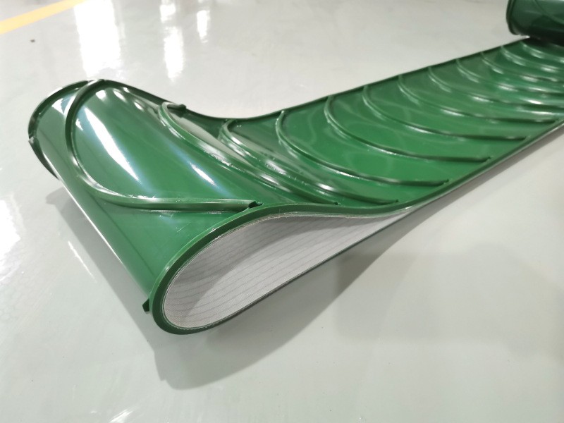 PVC材质输送带 弯月形导条上料吸铁机皮带电缆剥线机铜米机皮带图2