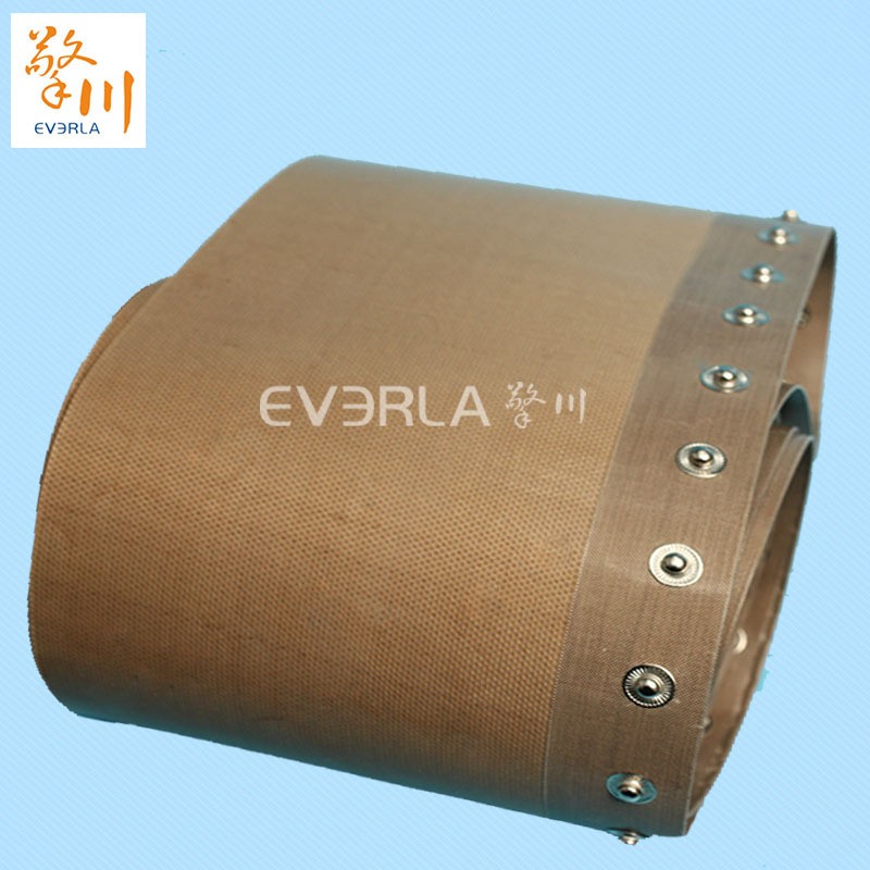 非标超薄0.35特氟龙耐高温输送带加纽扣铁氟龙传送带厂家加工定制图4