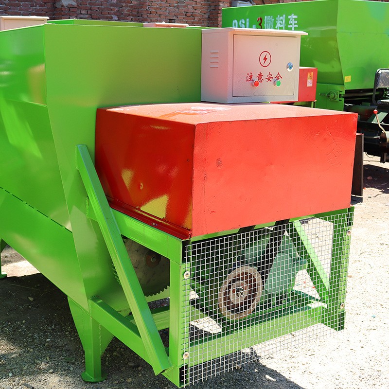 全自动卧式搅拌机 双轴草饲料混合搅拌机 2立方TMR全日粮搅拌机图4