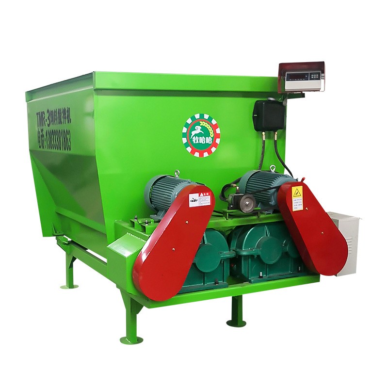 全自动卧式搅拌机 双轴草饲料混合搅拌机 3立方双轴搅拌机图5