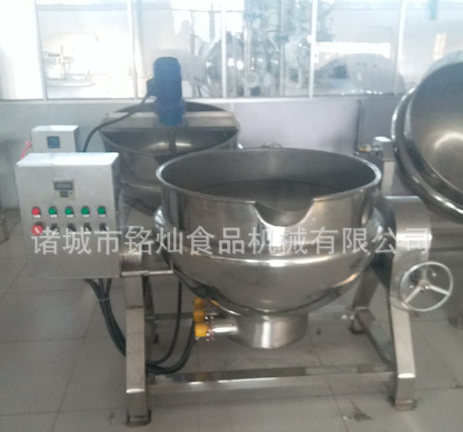 商用全自动肉松馅翻炒锅 家用熬糖化糖设备 多功能不锈钢夹层锅图3