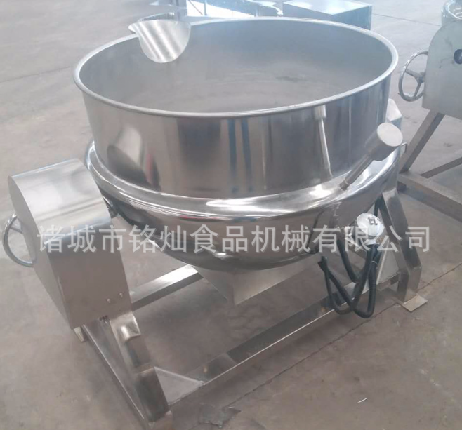 商用全自动肉松馅翻炒锅 家用熬糖化糖设备 多功能不锈钢夹层锅图2