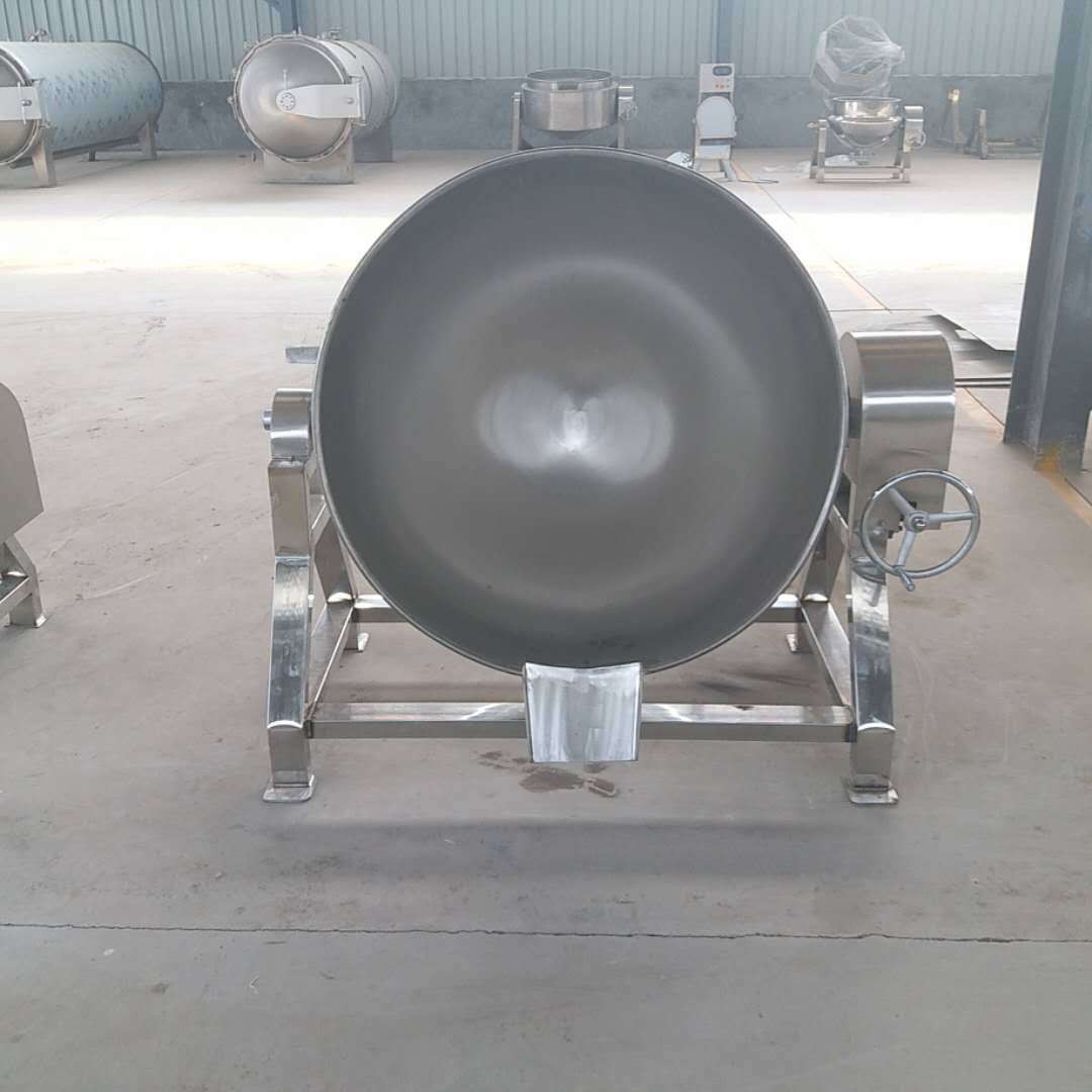 牛肉酱刮板搅拌夹层锅 阿胶红糖驴胶熬制锅 小型电加热夹层锅图4