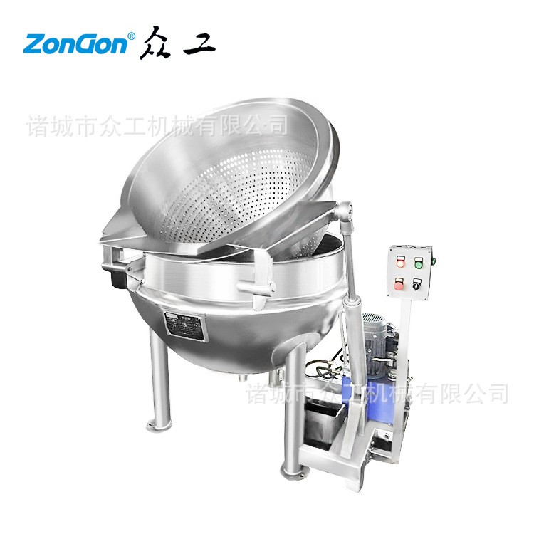 蒸汽夹层锅卤煮锅 烧鸡烧肉卤味煮锅 加工肉类产品工业煮锅图3