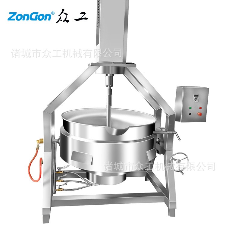 蒸汽夹层锅卤煮锅 烧鸡烧肉卤味煮锅 加工肉类产品工业煮锅图5