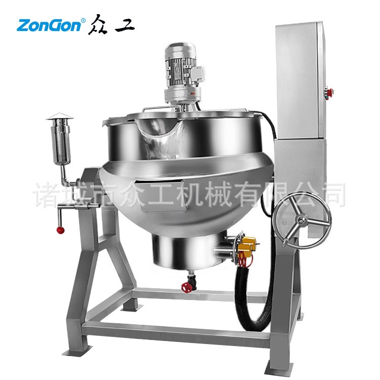 酱料搅拌锅 酱料炒锅 熬汤锅 304蒸煮锅 果脯熬制浸糖锅价格