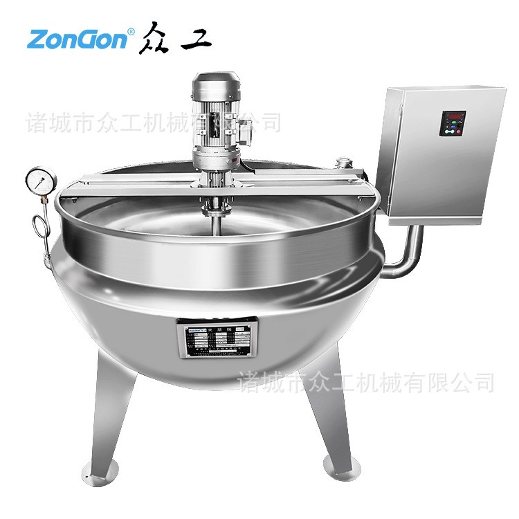 酱料搅拌锅 酱料炒锅 熬汤锅 304蒸煮锅 果脯熬制浸糖锅价格图4