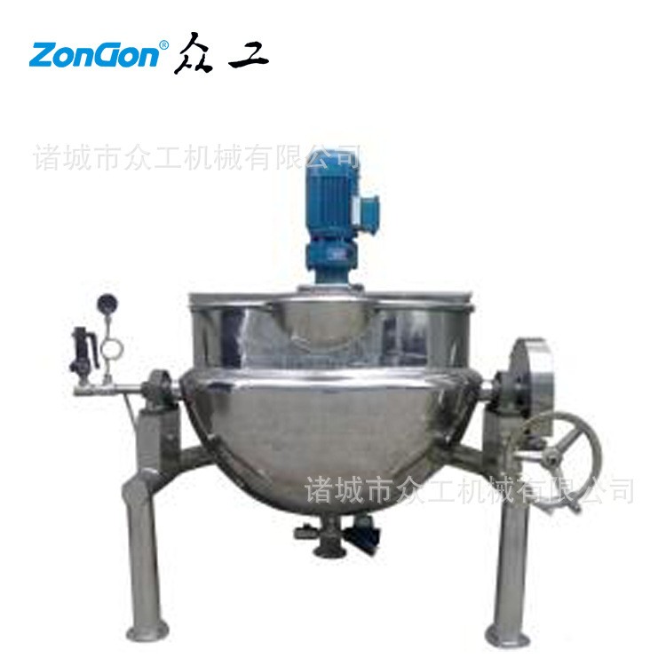 酱料搅拌锅 酱料炒锅 熬汤锅 304蒸煮锅 果脯熬制浸糖锅价格图3