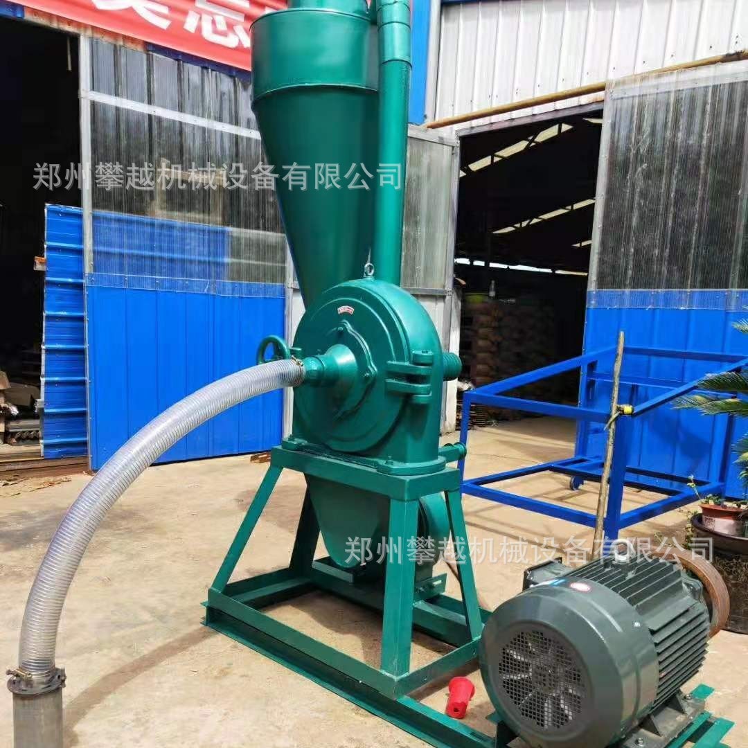 大型自吸式饲料粉碎机 辣椒磨粉机 化工物料破碎机图1