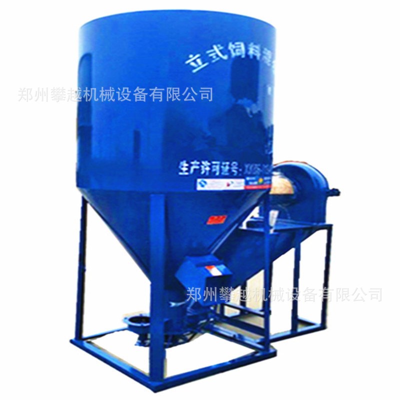 1000公斤饲料搅拌粉碎一体机 养殖饲料粉碎机 大型饲料储存搅拌罐图5