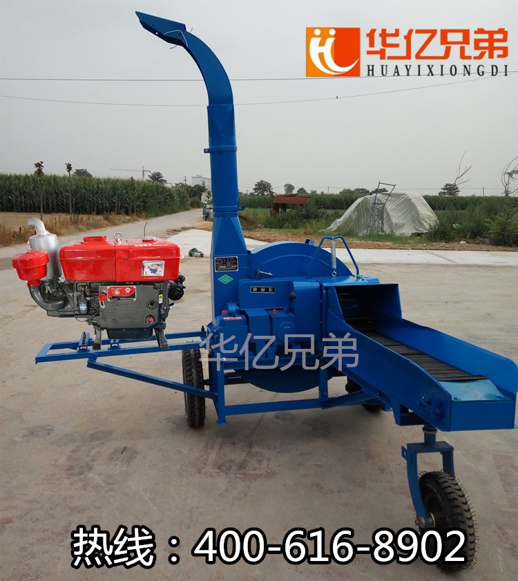 华亿兄弟6.5吨铡草机大型青贮玉米秸秆铡草揉搓机稻草铡草机干湿图2