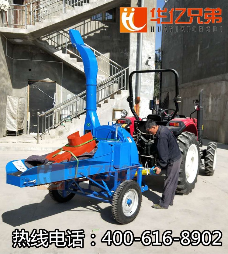 华亿兄弟6.5吨铡草机大型青贮玉米秸秆铡草揉搓机稻草铡草机干湿图3