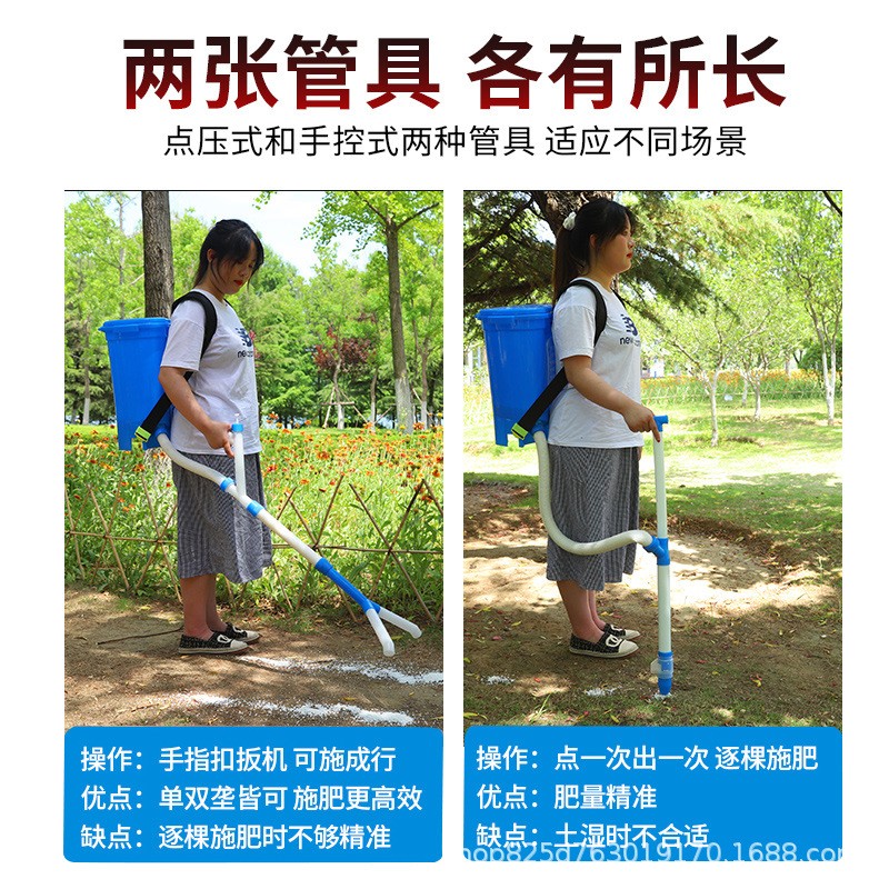 厂家直供手动施肥器点肥器追肥器多功能背负式玉米下肥机一机多用图4