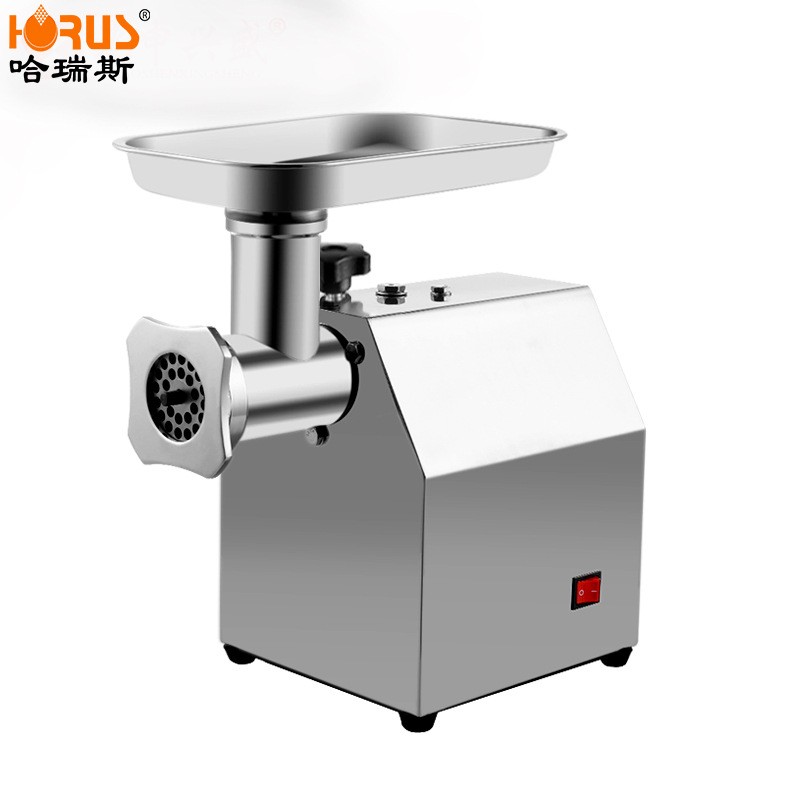 哈瑞斯8型不锈钢电动绞肉机家用姣馅机多功能自动小台式碎肉机器图5